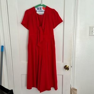 Poppy red jumpsuit